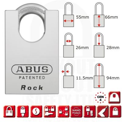 ABUS 83CS/55 Rock Closed Shackle Restricted #2